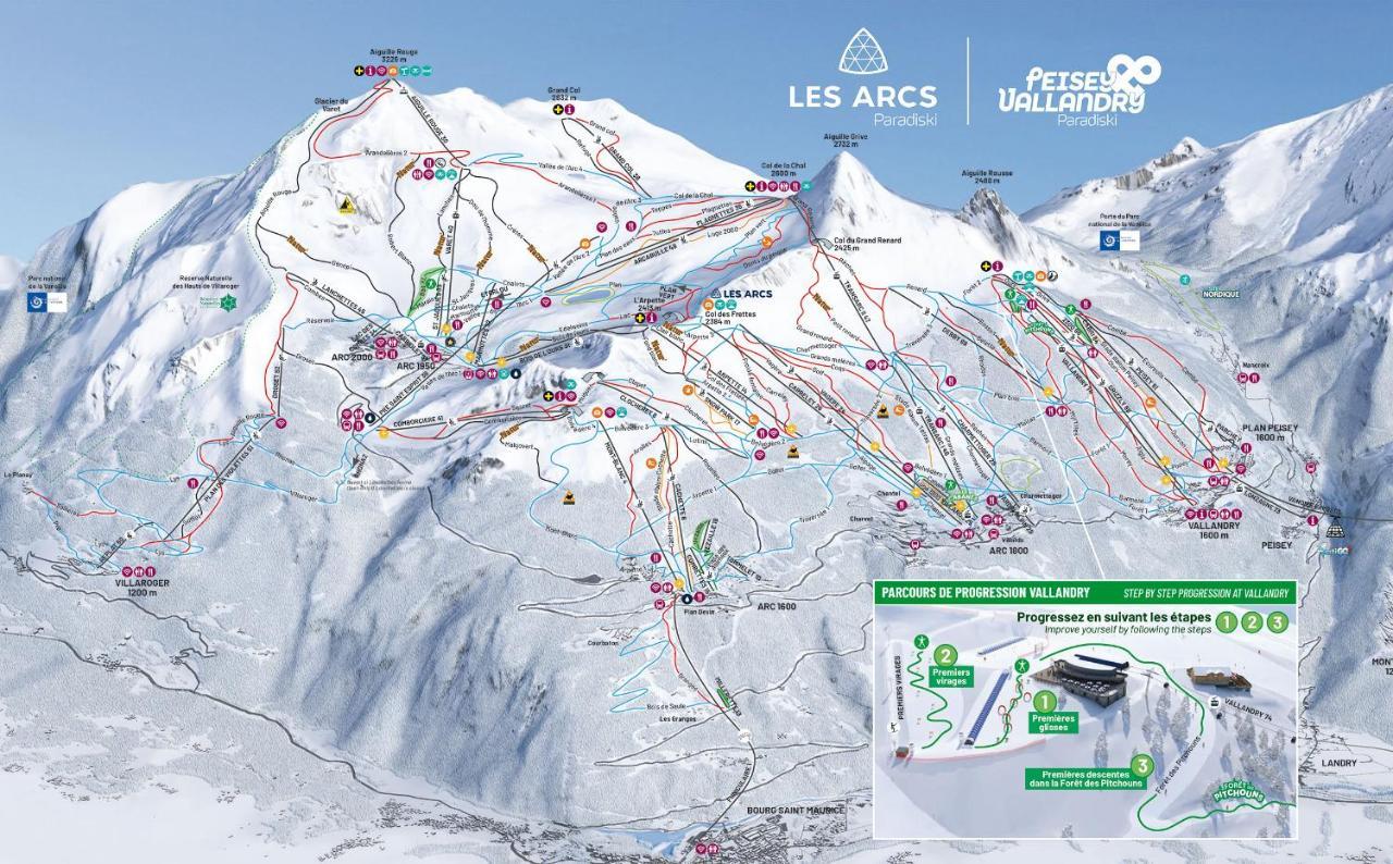 Arc 1950 - Charmant Appart 2-4 pers dans résidence hôtelière, Skis aux pieds Les Arcs  Extérieur photo